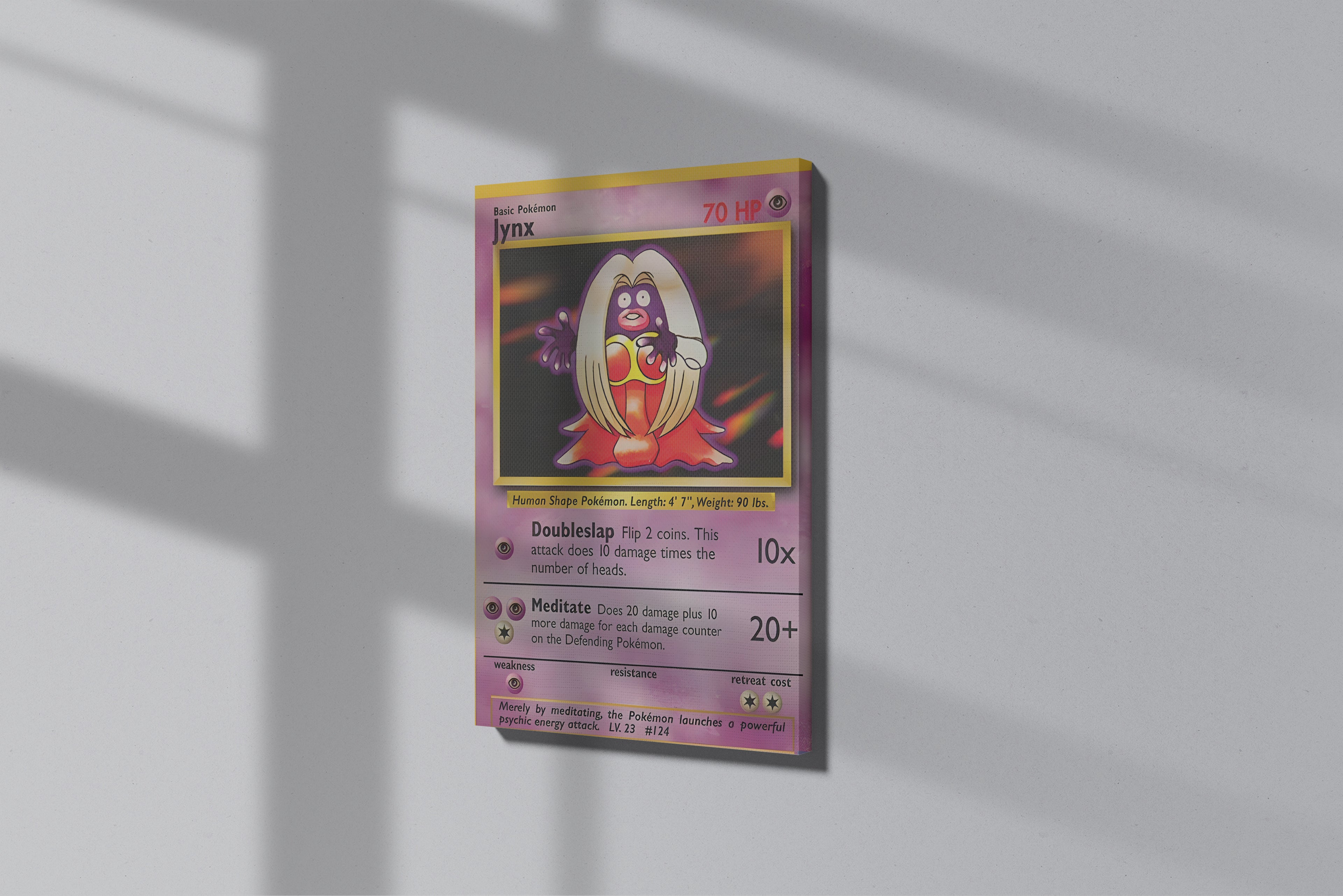 GeekCultcha Pokémon Jynx Themed Premium Canvas Print