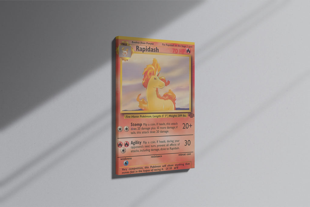 GeekCultcha Pokémon Rapidash Premium Canvas Print
