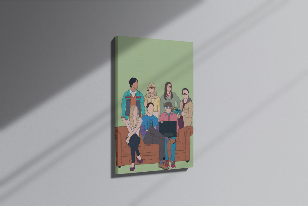 GeekCultcha The Big Bang Theory Team Premium Canvas Print