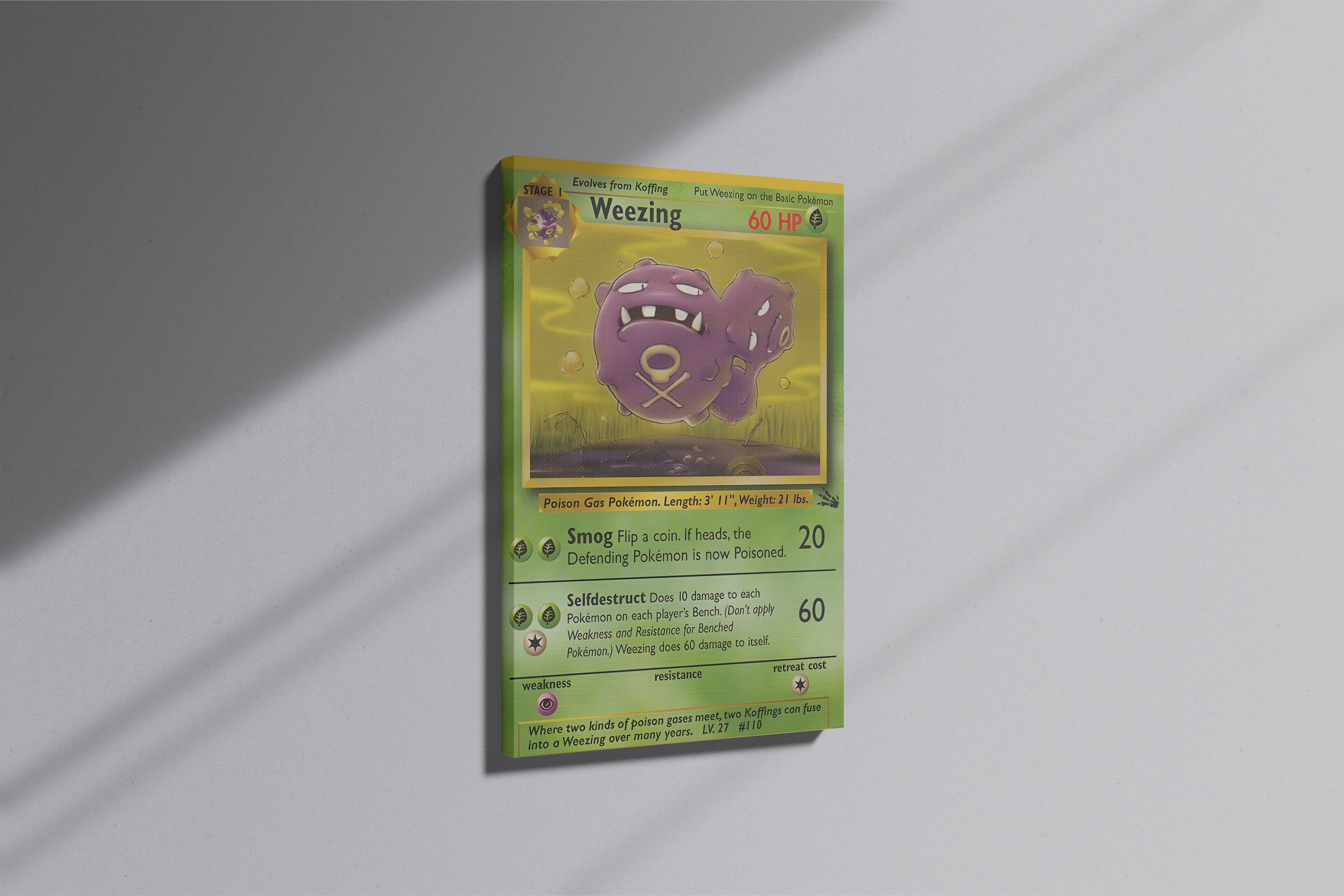 GeekCultcha Pokémon Weezing Premium Canvas Print