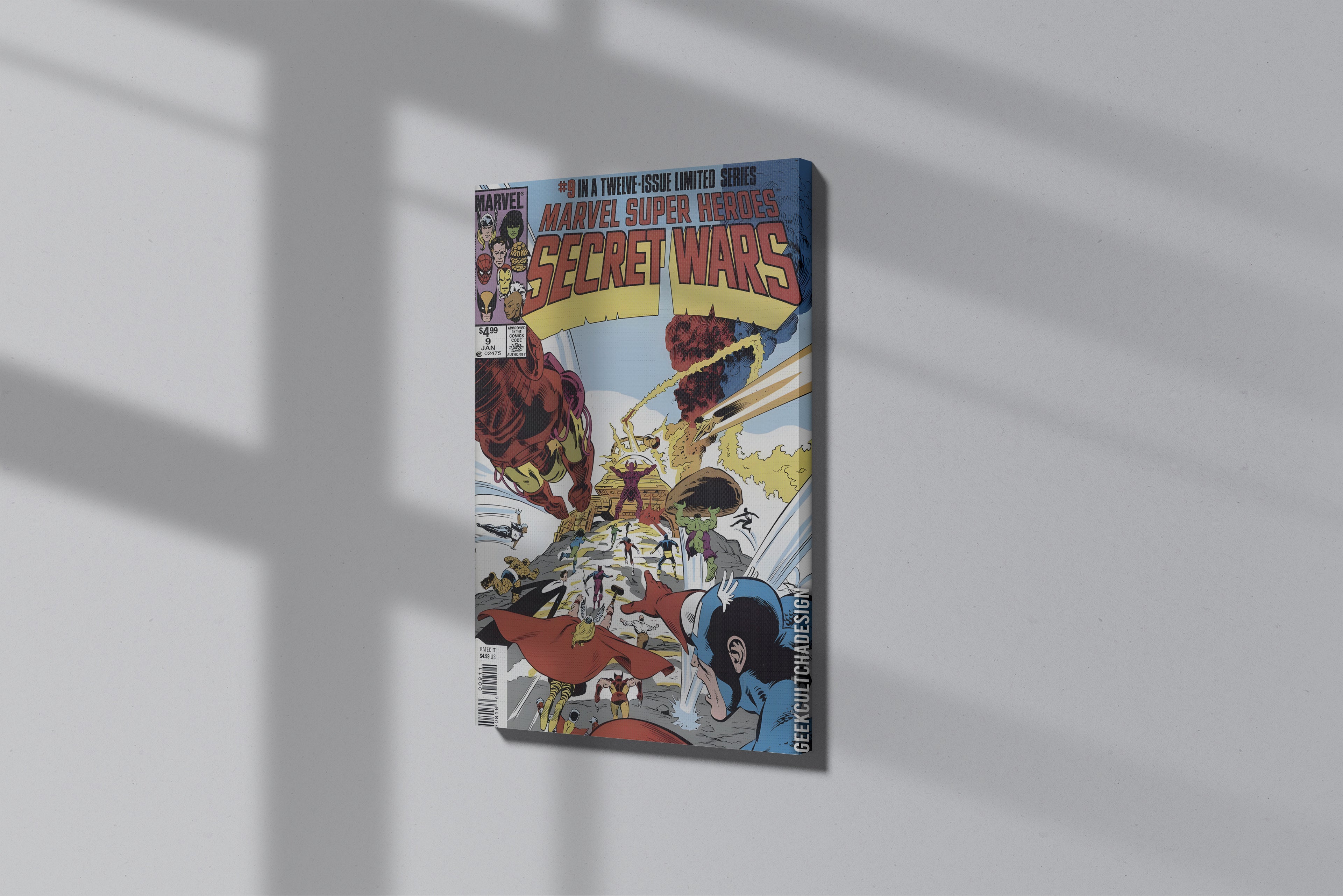 GeekCultcha Marvel Secret Wars Premium Canvas Print
