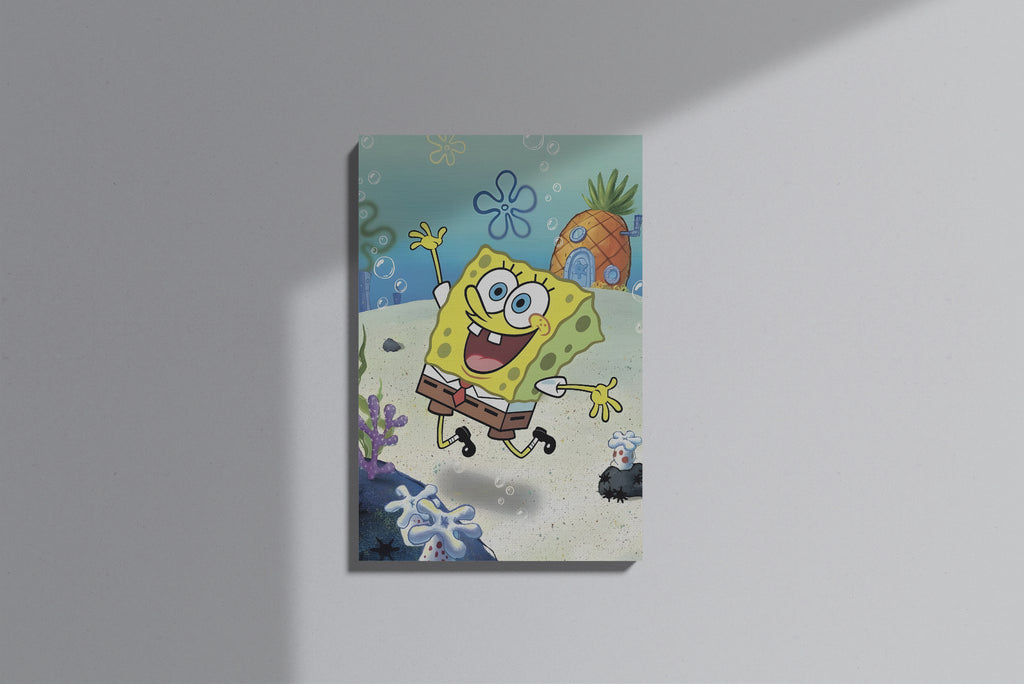 GeekCultcha SpongeBob SquarePants Fun Canvas Painting