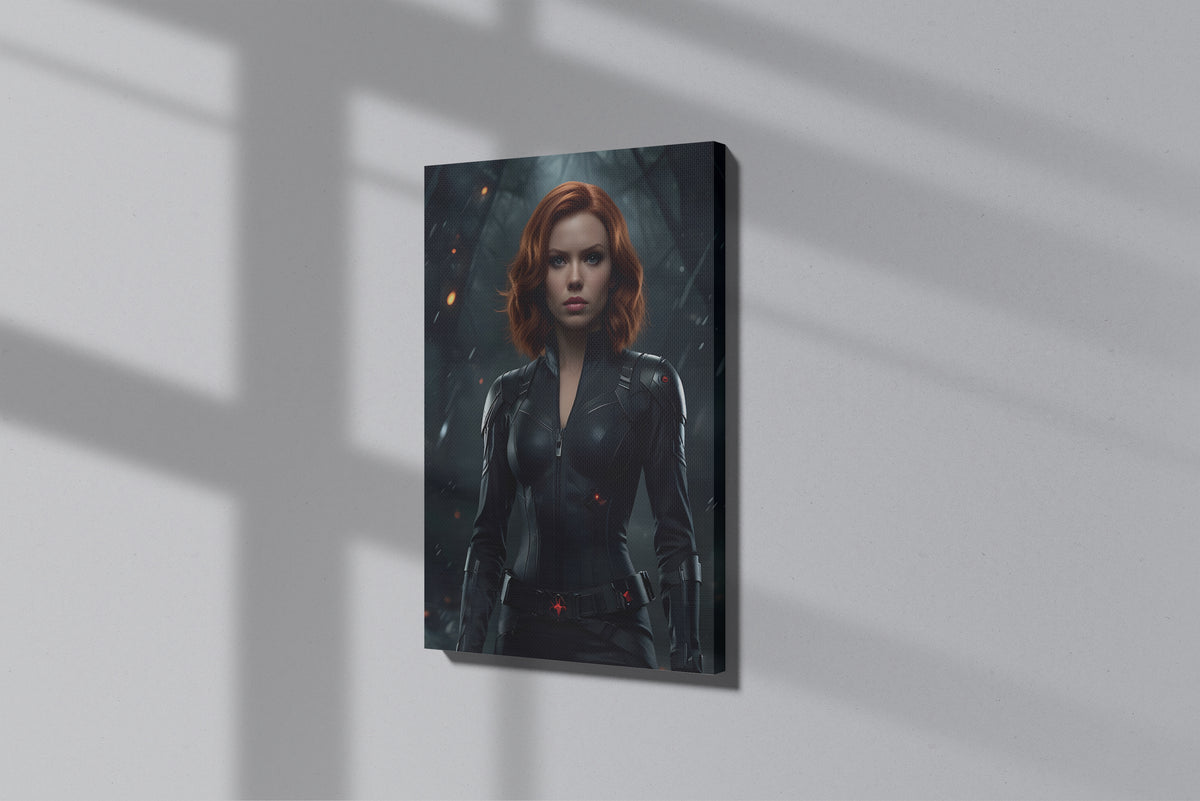 GeekCultcha Marvel Black Widow Premium Canvas Print
