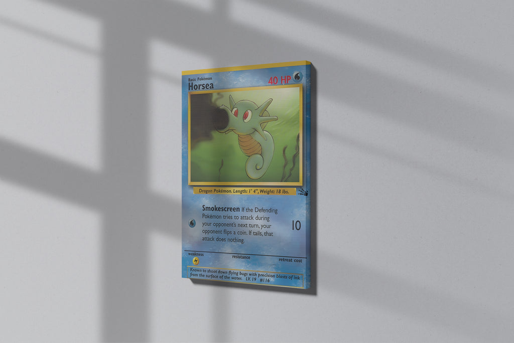 GeekCultcha Pokémon Horsea Premium Canvas Print