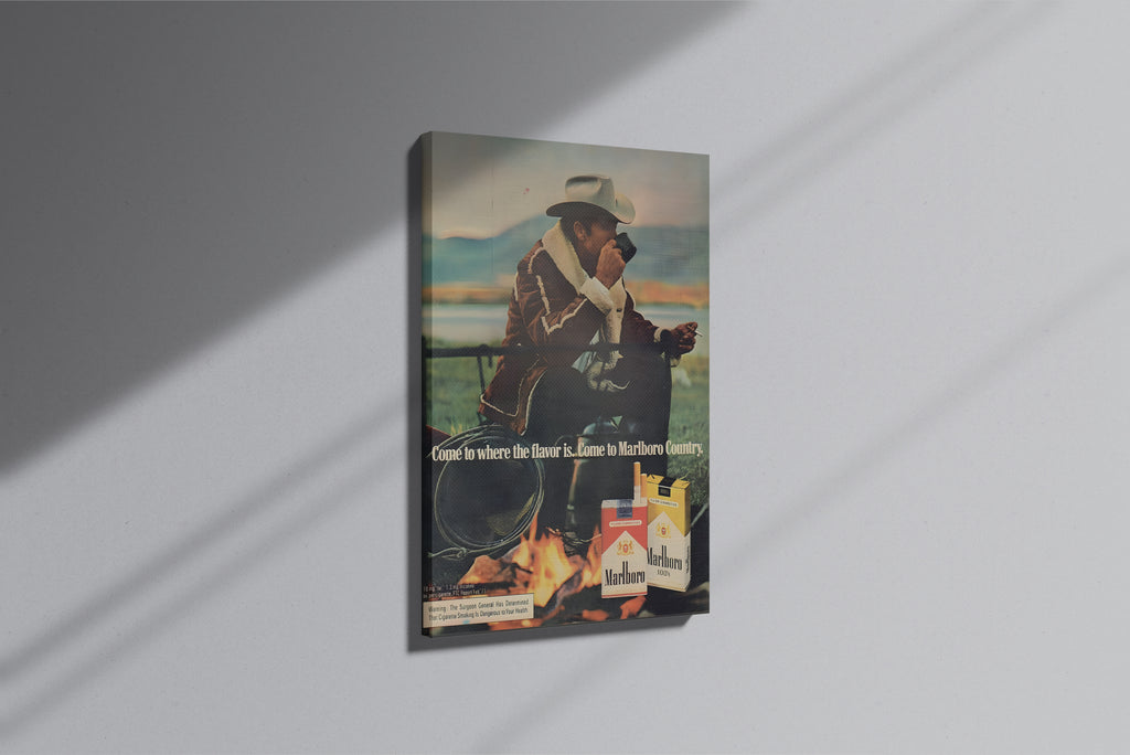 GeekCultcha Marlboro Country Advertisement Premium Canvas Print