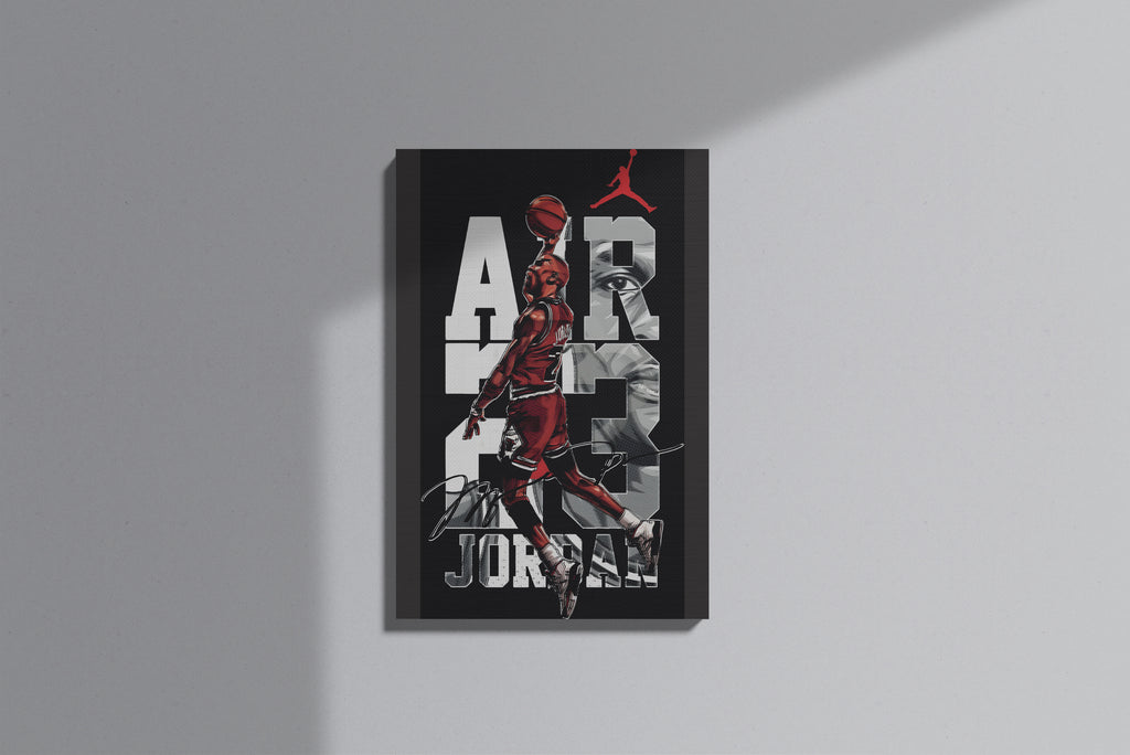GeekCultcha Air Jordan Premium Canvas Print