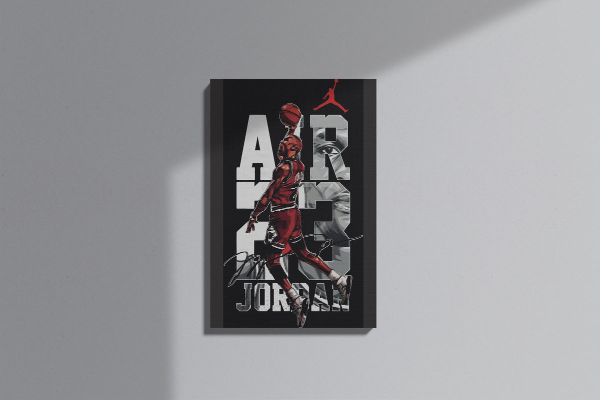 GeekCultcha Air Jordan Premium Canvas Print