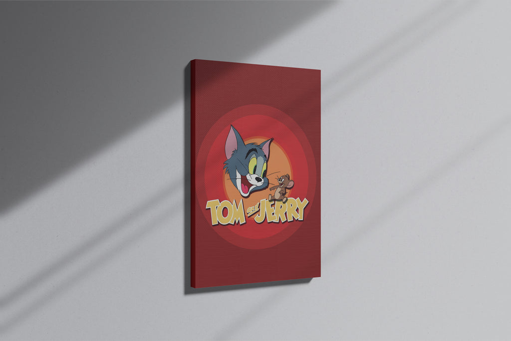 GeekCultcha Tom and Jerry Themed Premium Canvas Painting