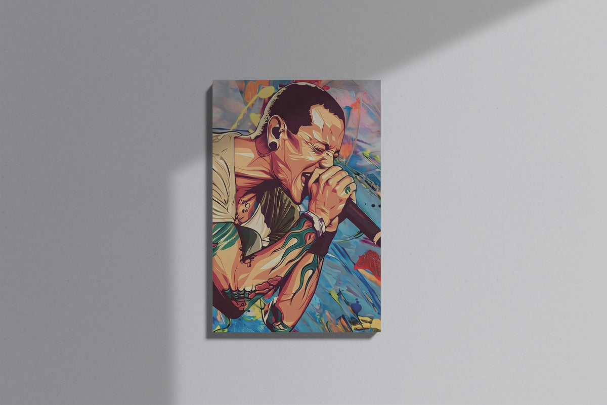 GeekCultcha Linkin Park Soloist Themed Premium Canvas Painting