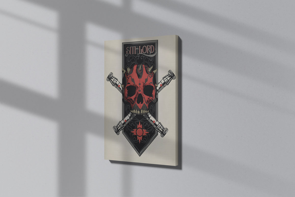 GeekCultcha Star Wars Sith Lord Skull Premium Canvas Print