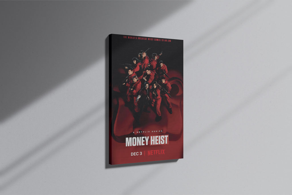 GeekCultcha Money Heist Character Themed Premium Canvas Painting