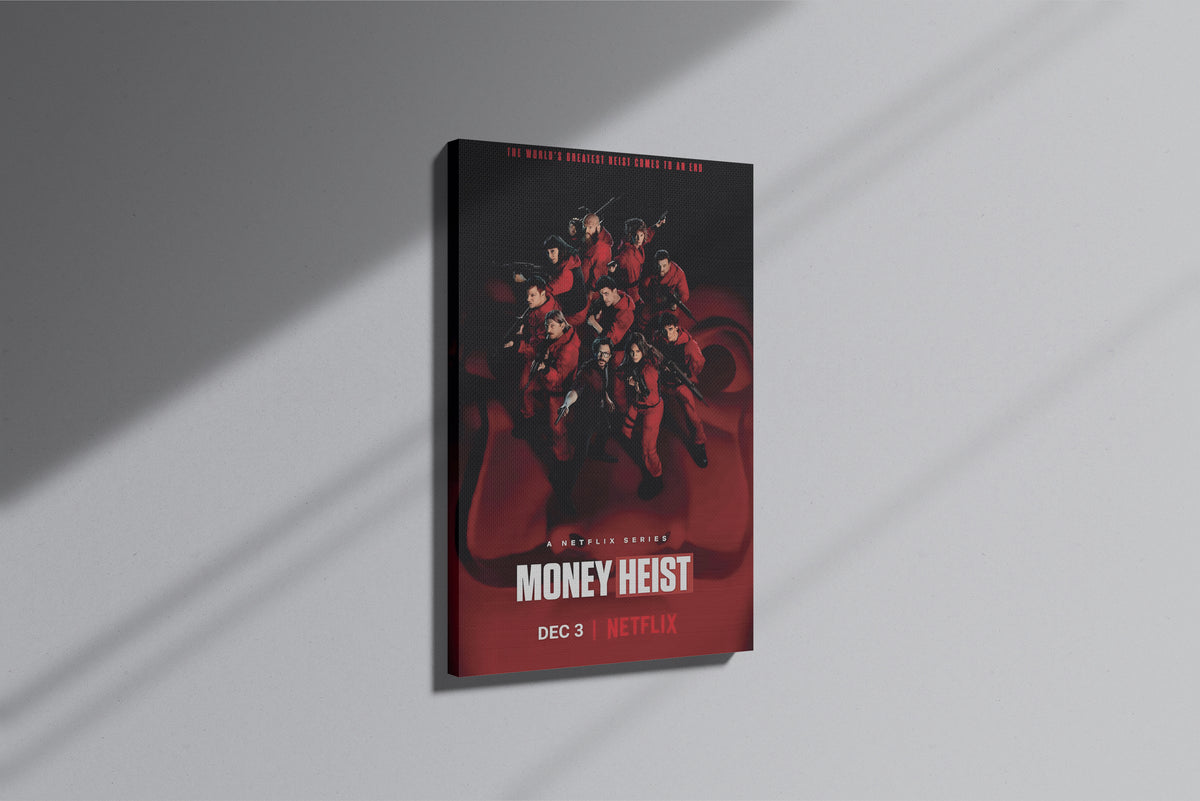 GeekCultcha Money Heist Character Themed Premium Canvas Painting