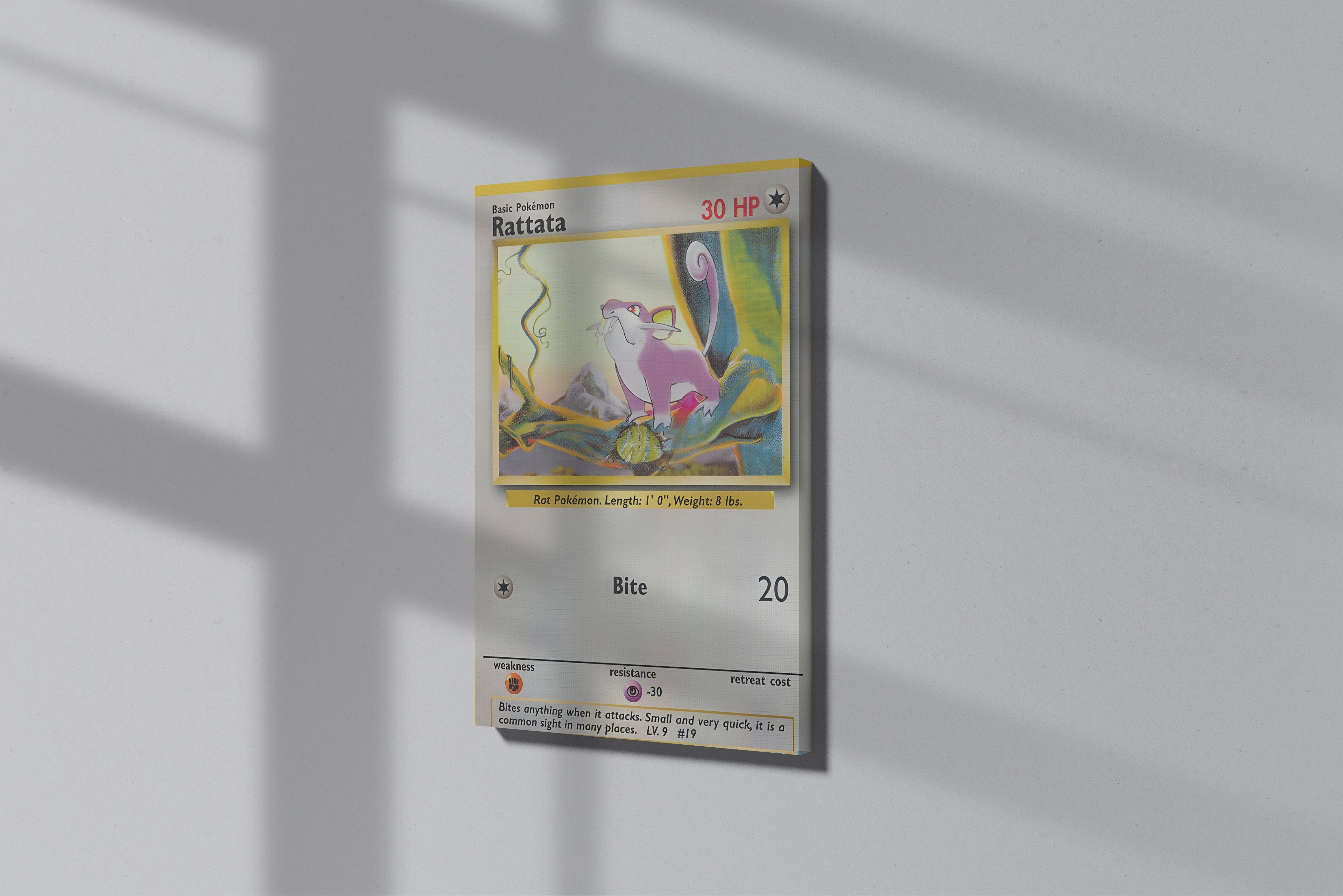 GeekCultcha Pokémon Rattata Premium Canvas Print
