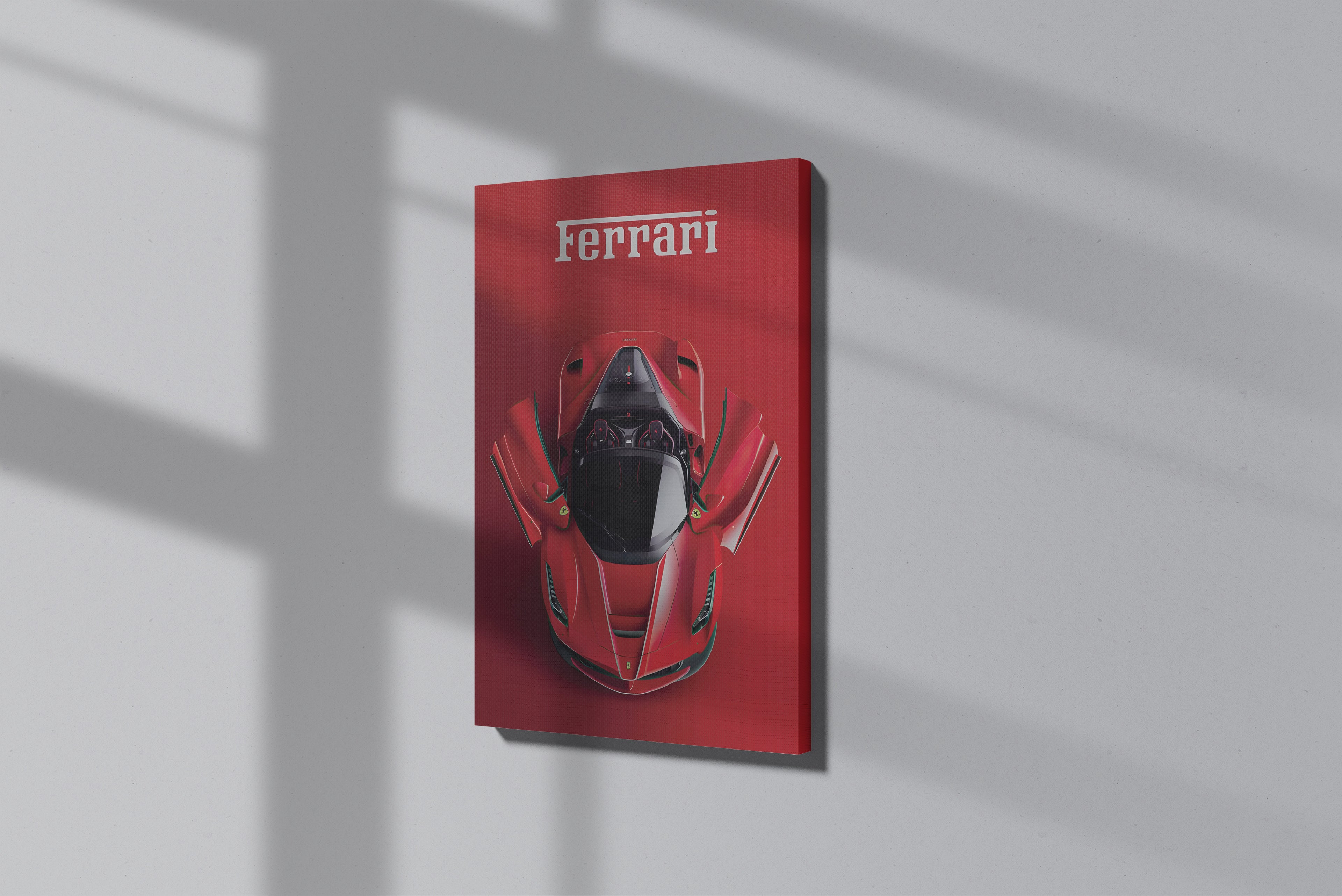 GeekCultcha Ferrari Sports Car Premium Canvas Print