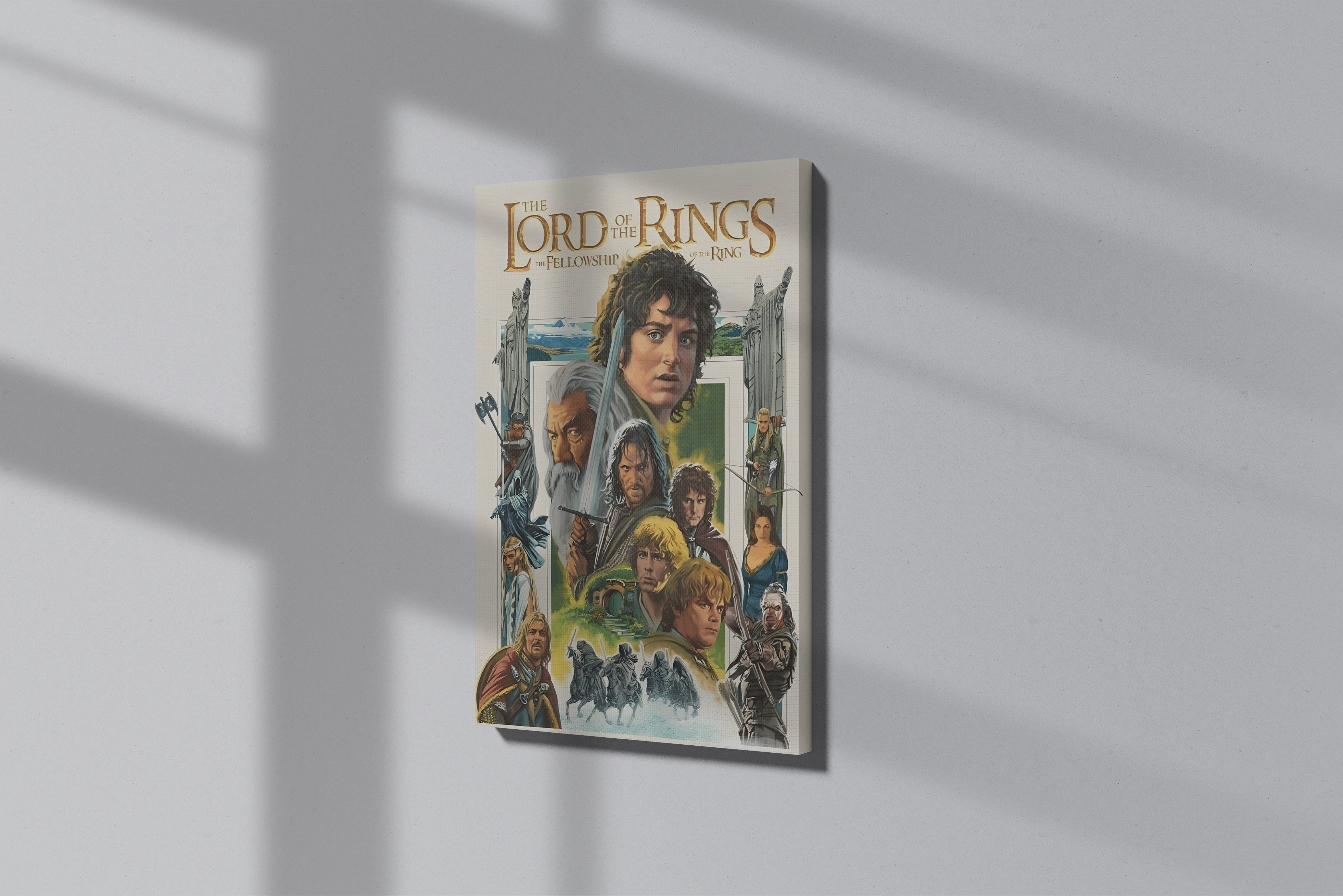 GeekCultcha The Lord of the Rings Fellowship of the Ring Premium Canvas Print