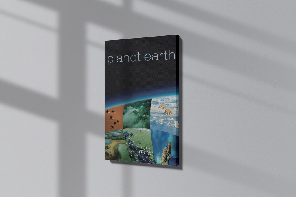 GeekCultcha Planet Earth Documentary Premium Canvas Print
