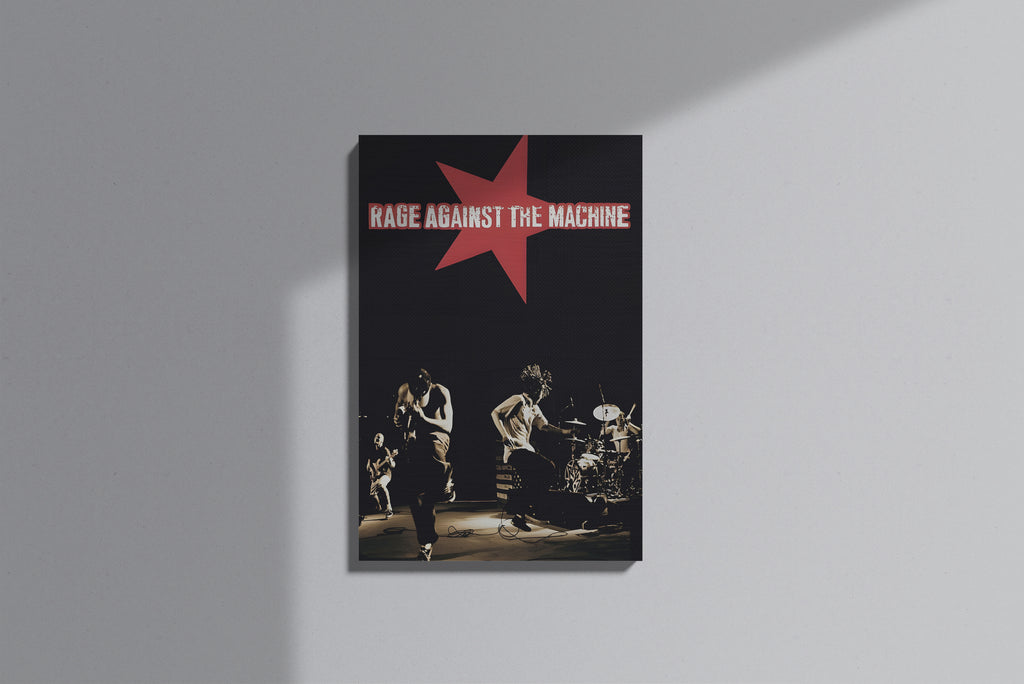 GeekCultcha Rage Against The Machine Concert Themed Premium Canvas Print
