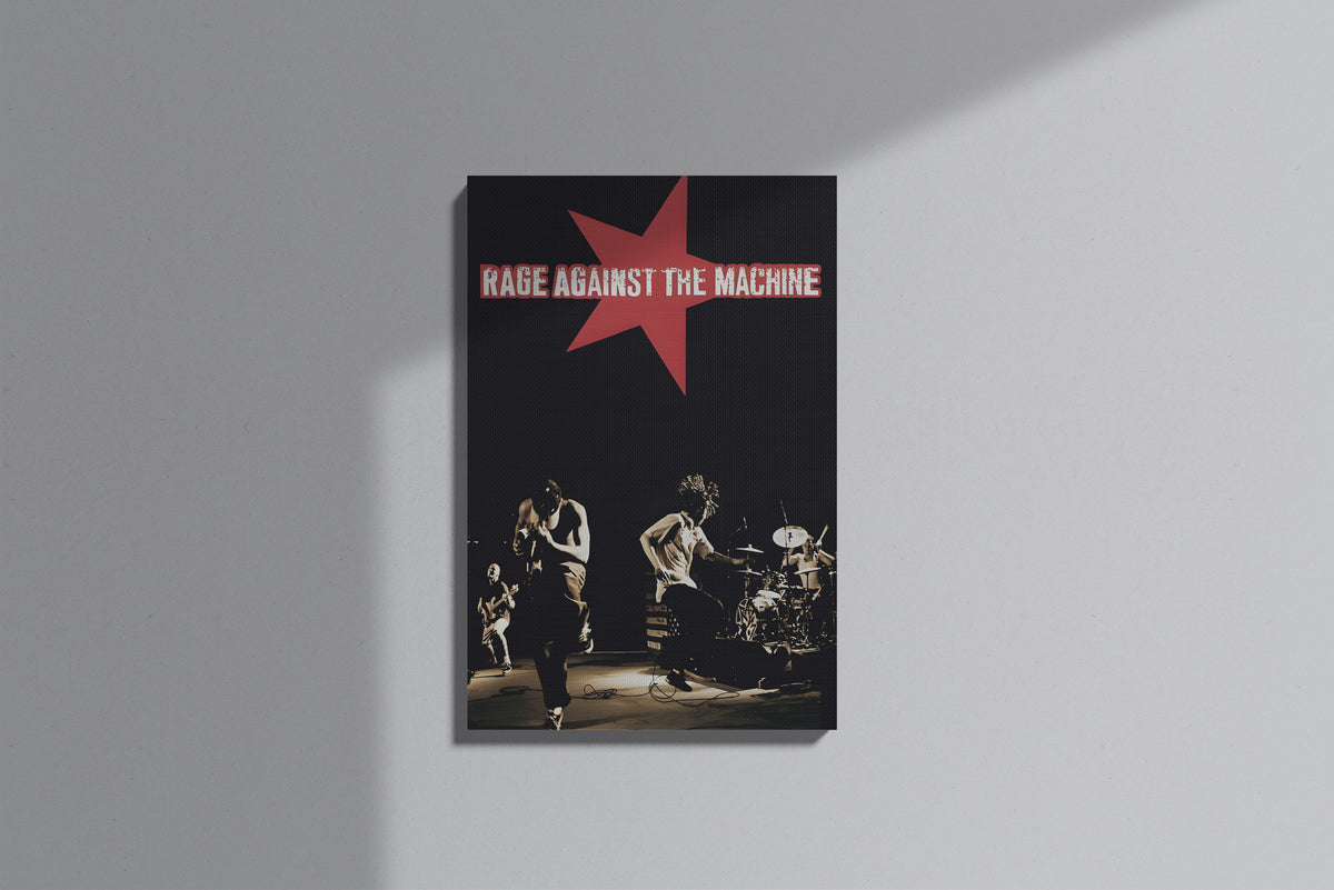 GeekCultcha Rage Against The Machine Concert Themed Premium Canvas Print
