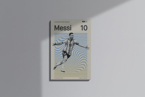 GeekCultcha Asociación del Fútbol Argentino Messi Premium Canvas Print
