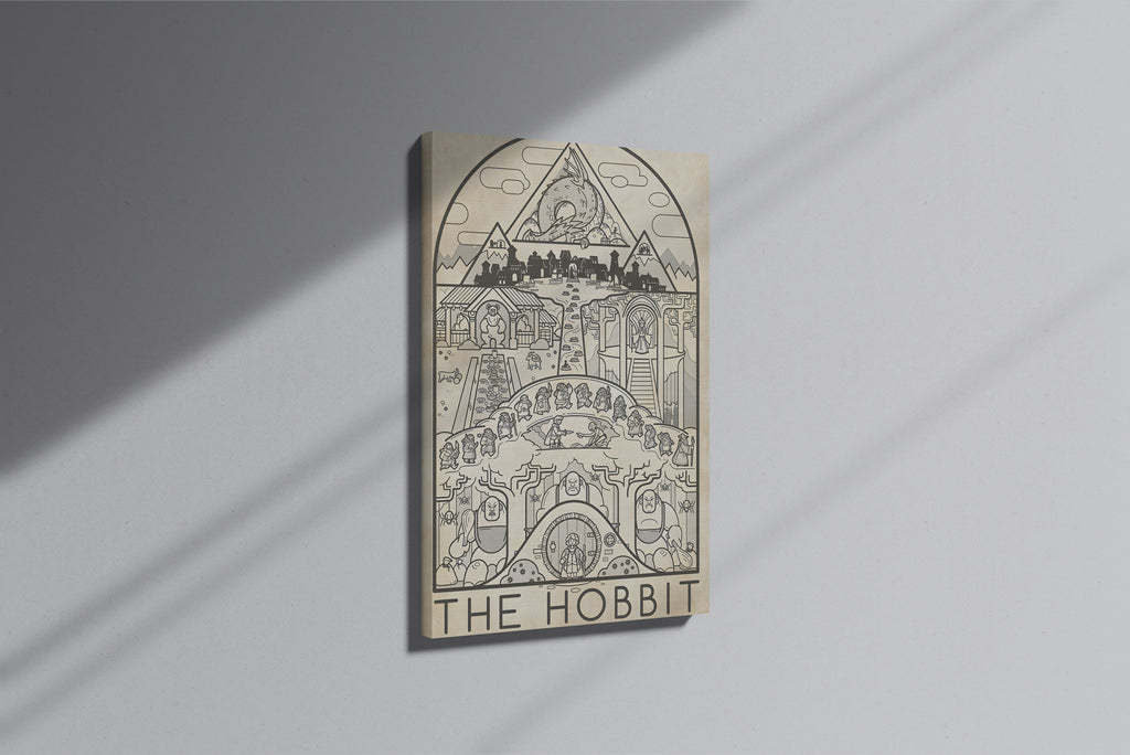 GeekCultcha The Hobbit Scene Premium Canvas Print