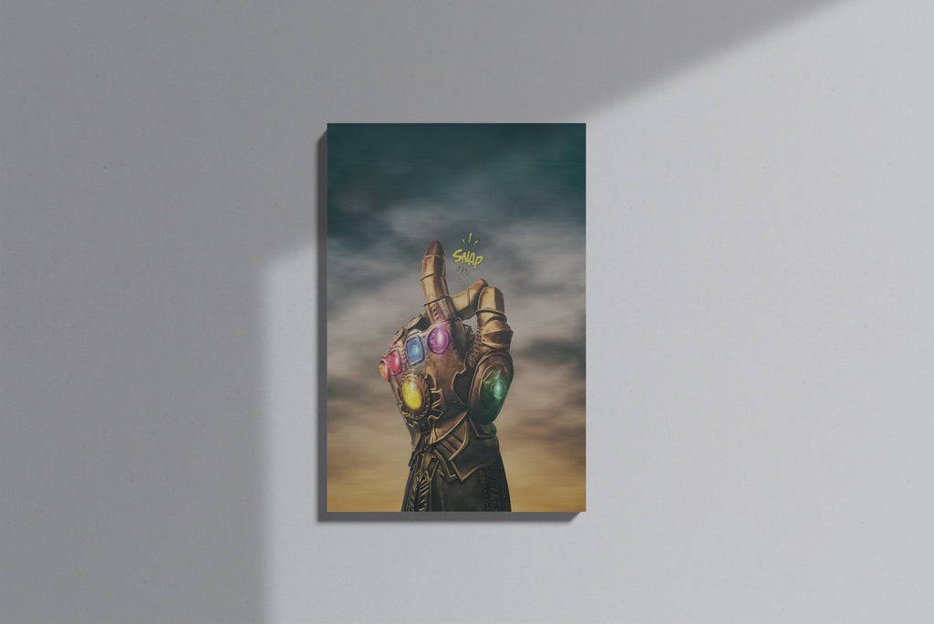 GeekCultcha Marvel Infinity Gauntlet Premium Canvas Painting