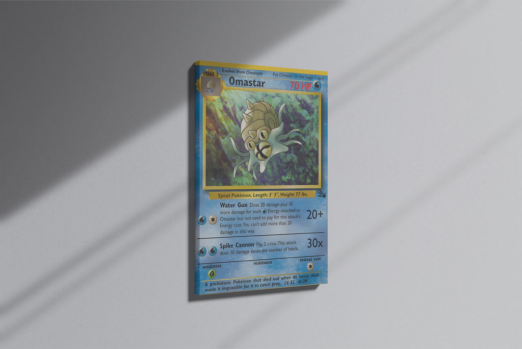 GeekCultcha Pokémon Omastar Premium Canvas Print