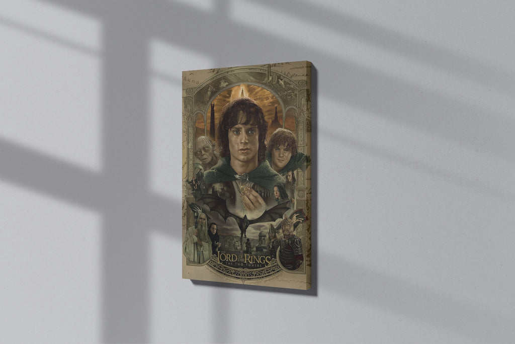 GeekCultcha Lord of the Rings: The Two Towers Premium Canvas Painting