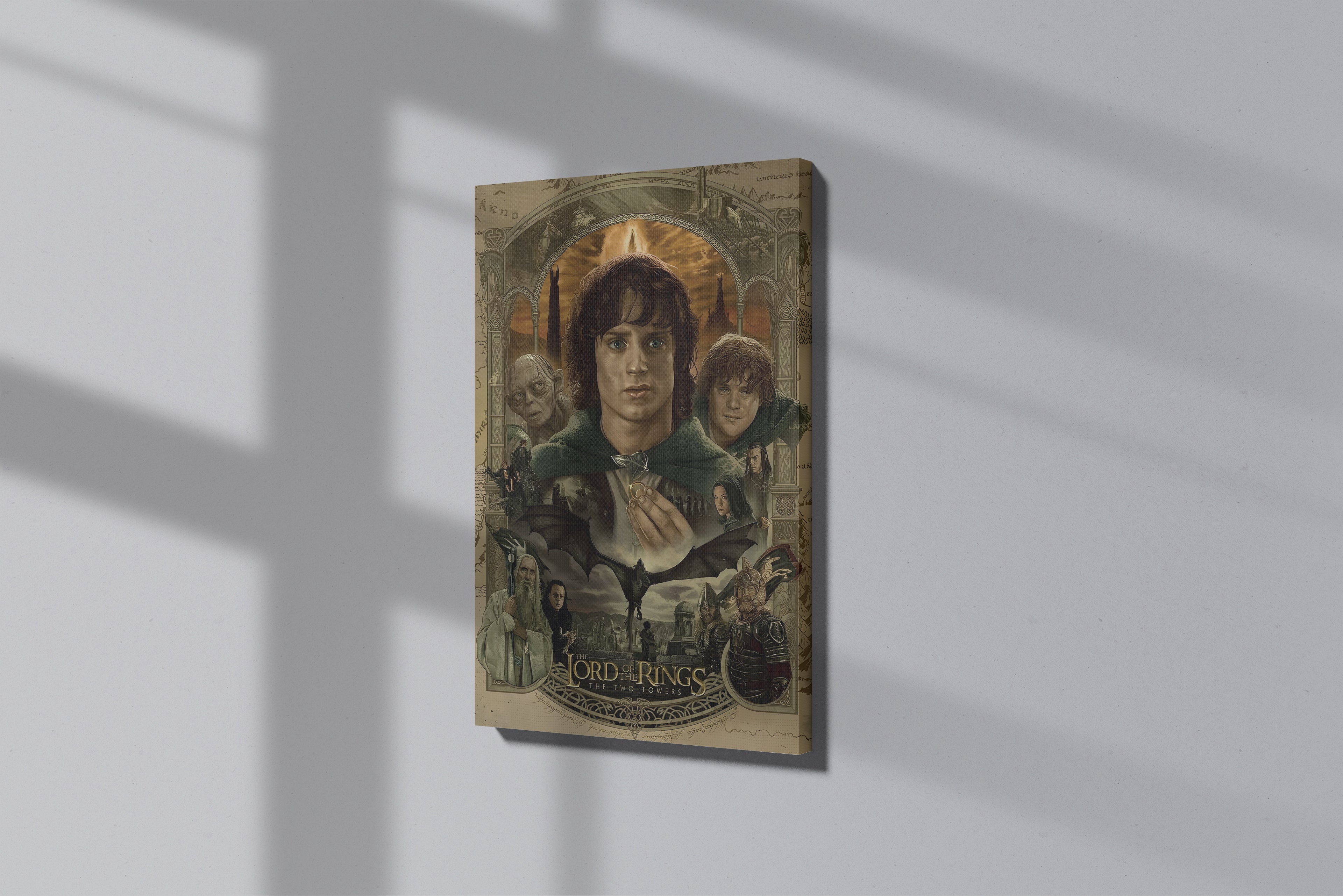 GeekCultcha Lord of the Rings: The Two Towers Premium Canvas Painting