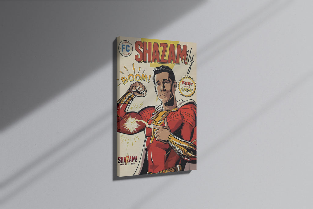 GeekCultcha Shazam Fury of the Gods Premium Canvas Print
