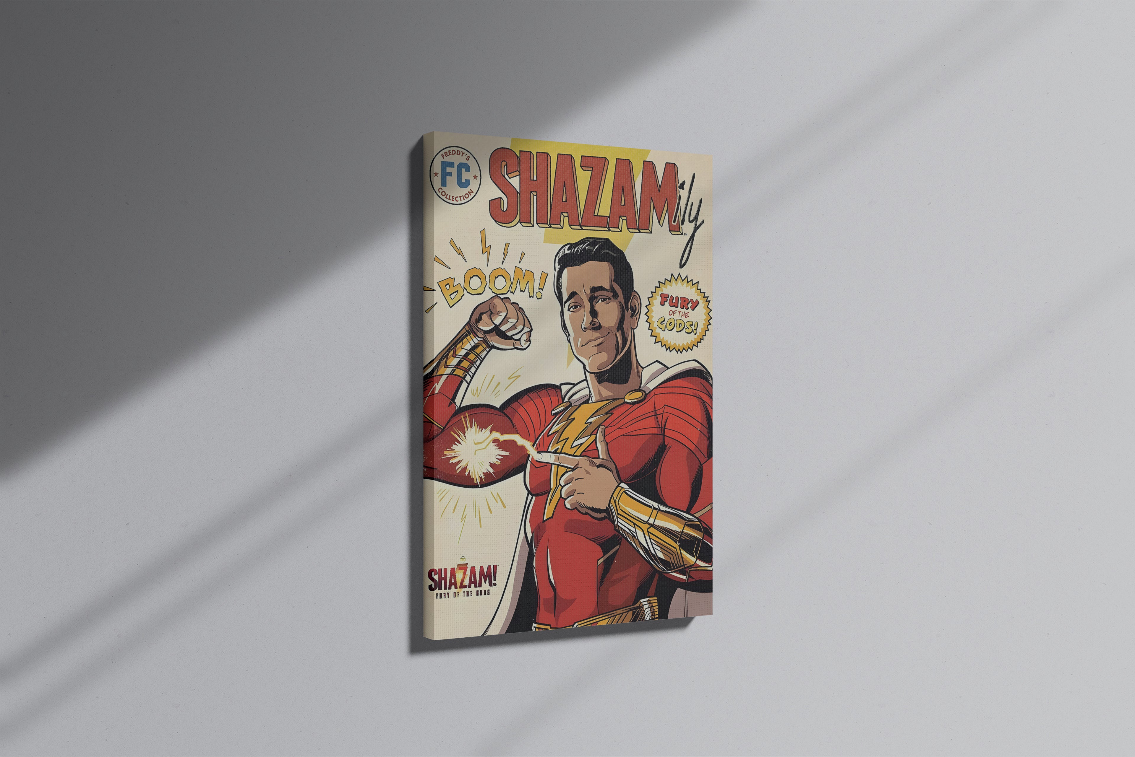 GeekCultcha Shazam Fury of the Gods Premium Canvas Print