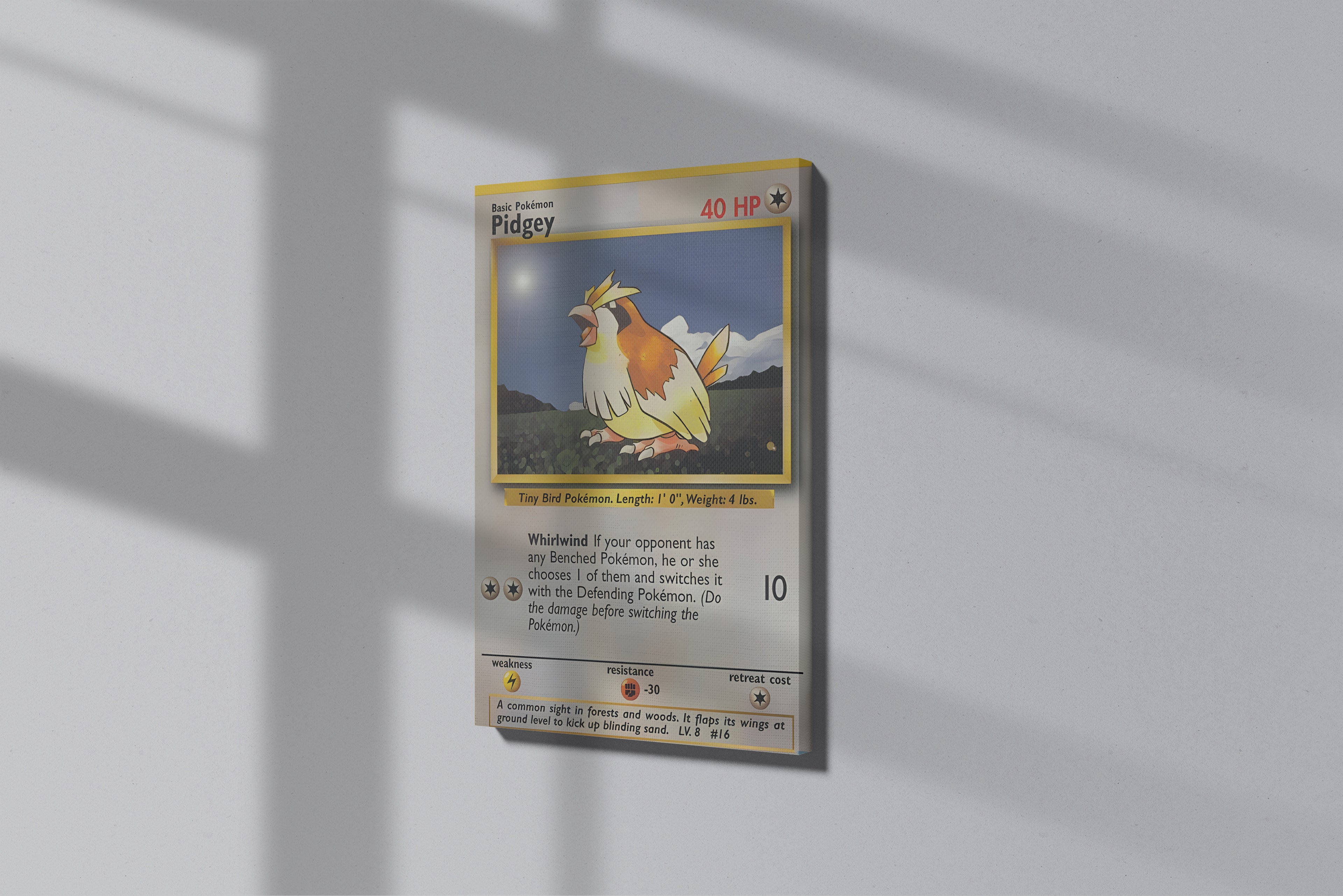 GeekCultcha Pokémon Pidgey Premium Canvas Print
