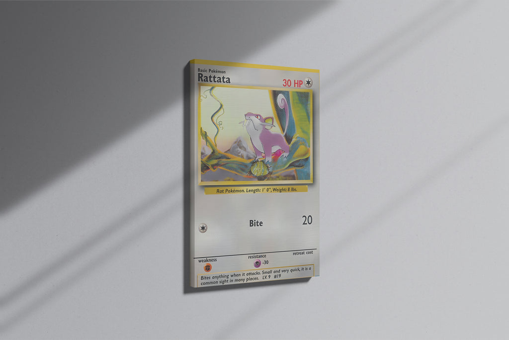 GeekCultcha Pokémon Rattata Premium Canvas Print