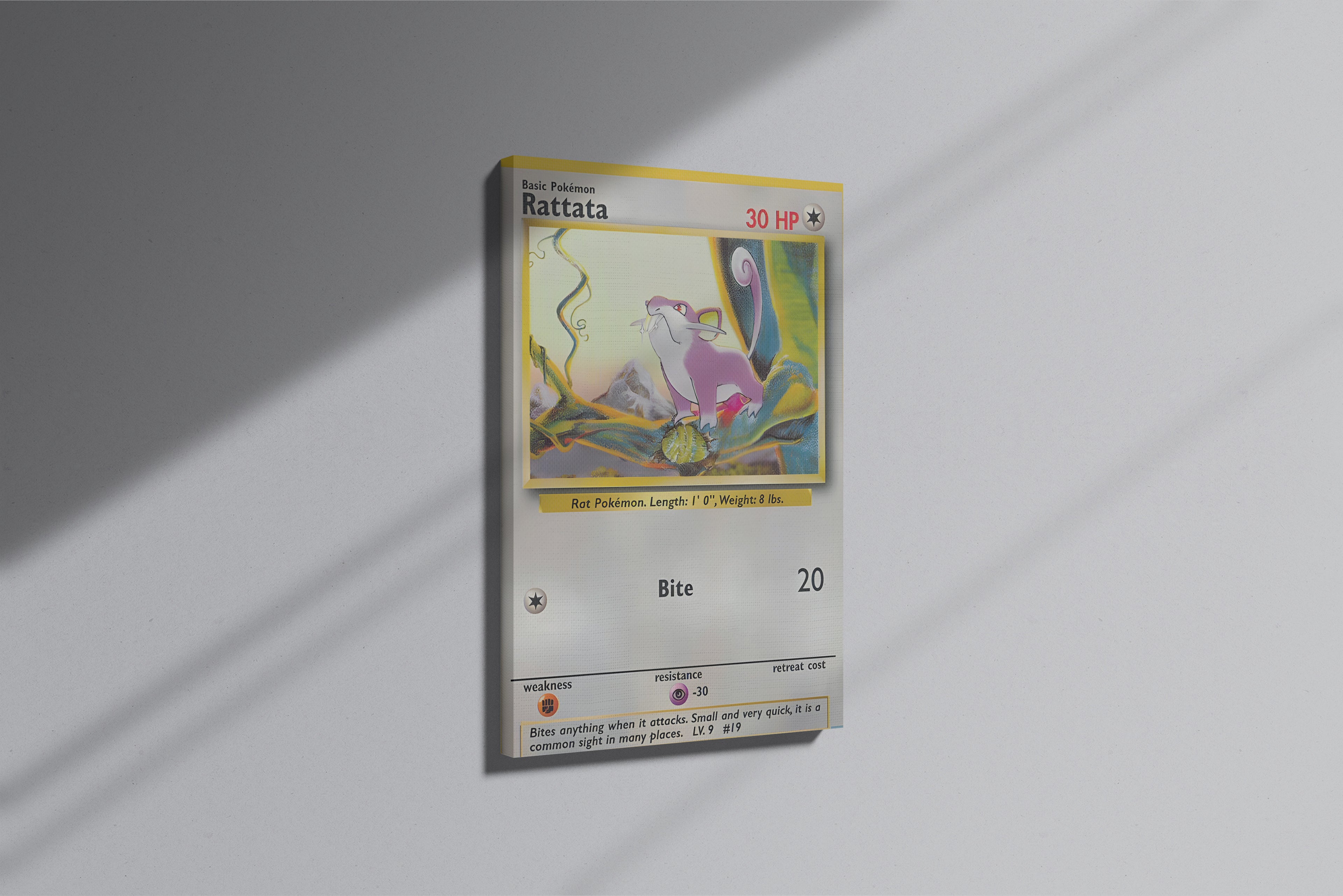 GeekCultcha Pokémon Rattata Premium Canvas Print