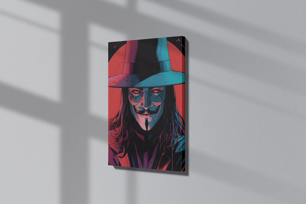 GeekCultcha V for Vendetta V Premium Canvas Print