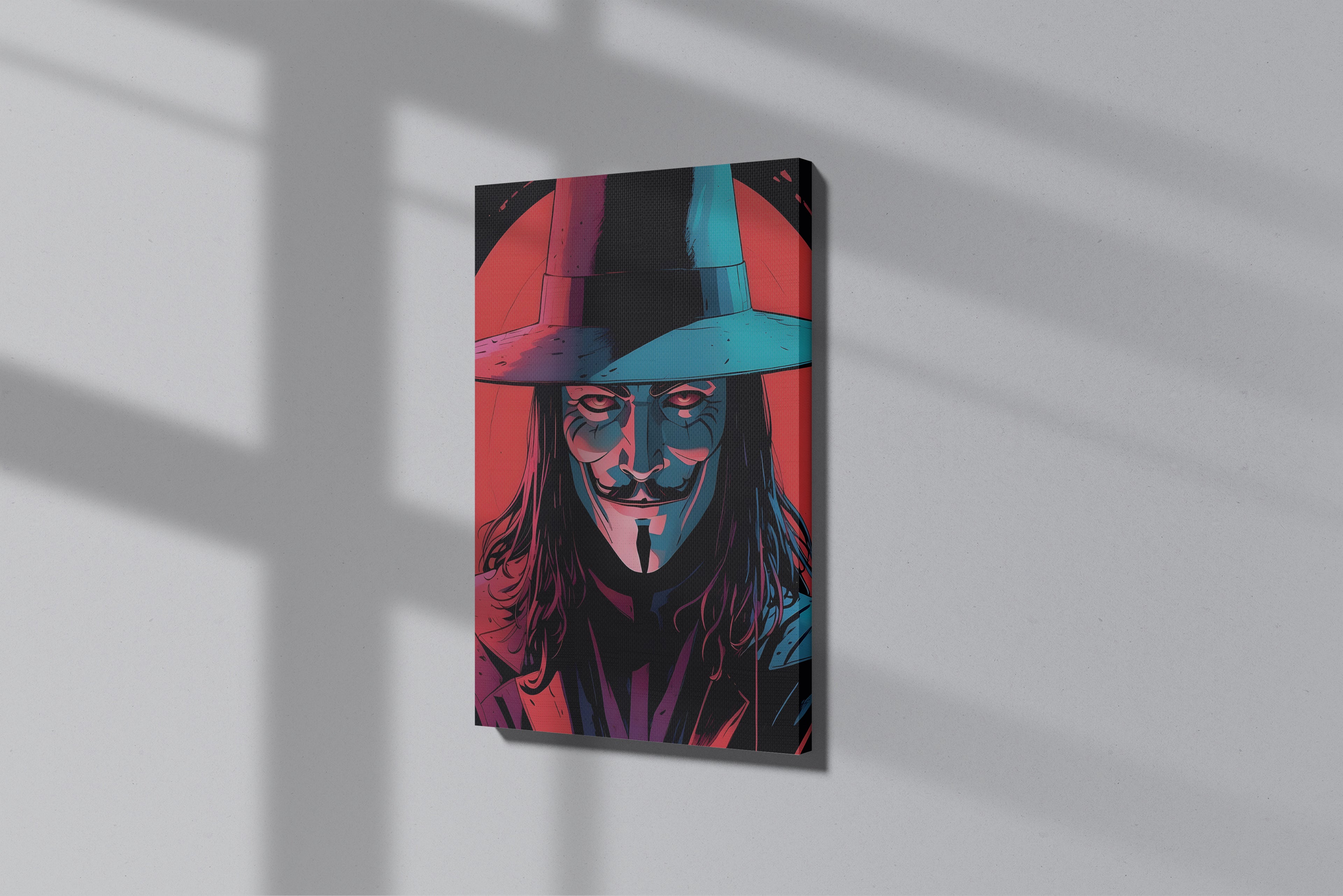 GeekCultcha V for Vendetta V Premium Canvas Print
