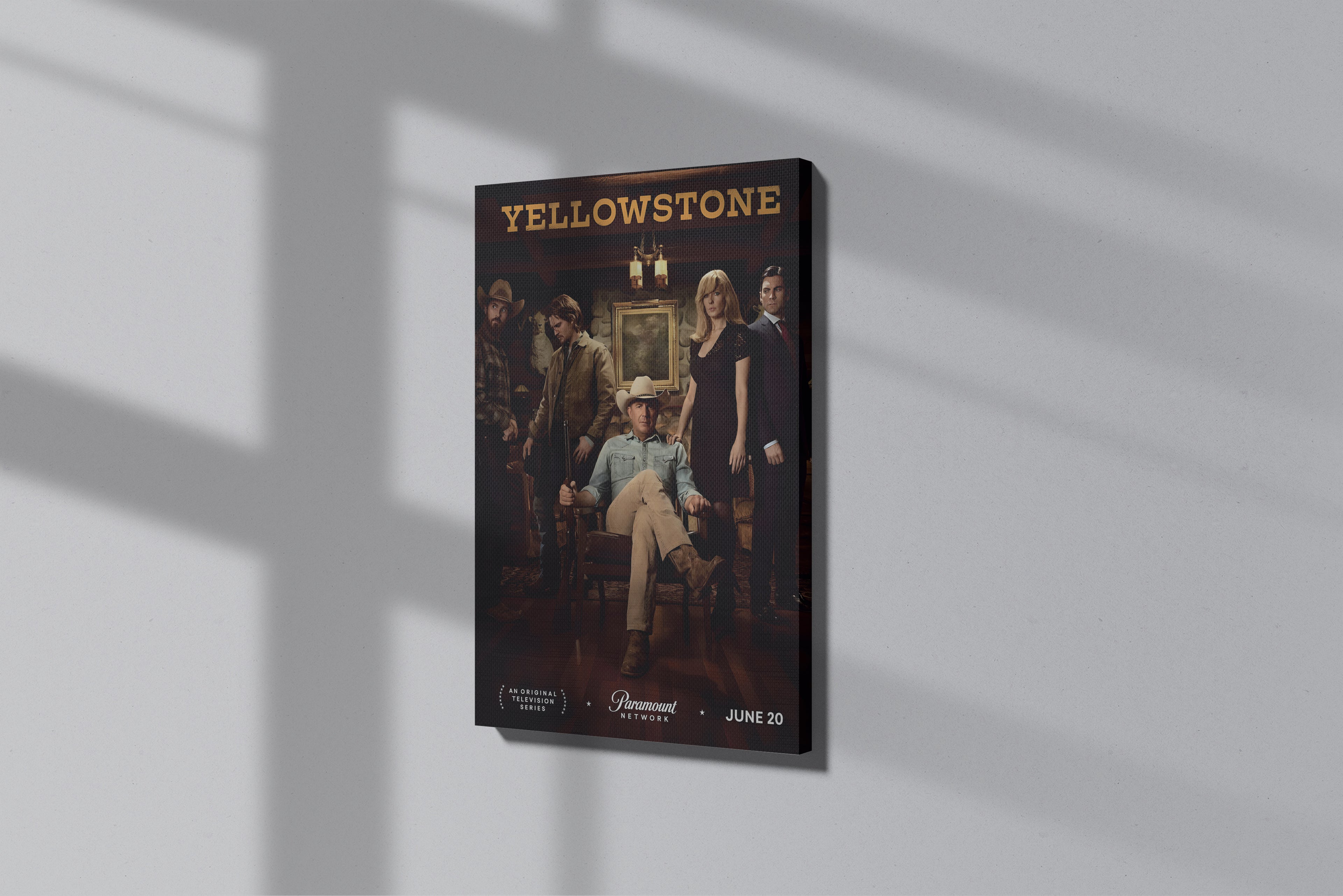 GeekCultcha Yellowstone Series Premium Canvas Painting