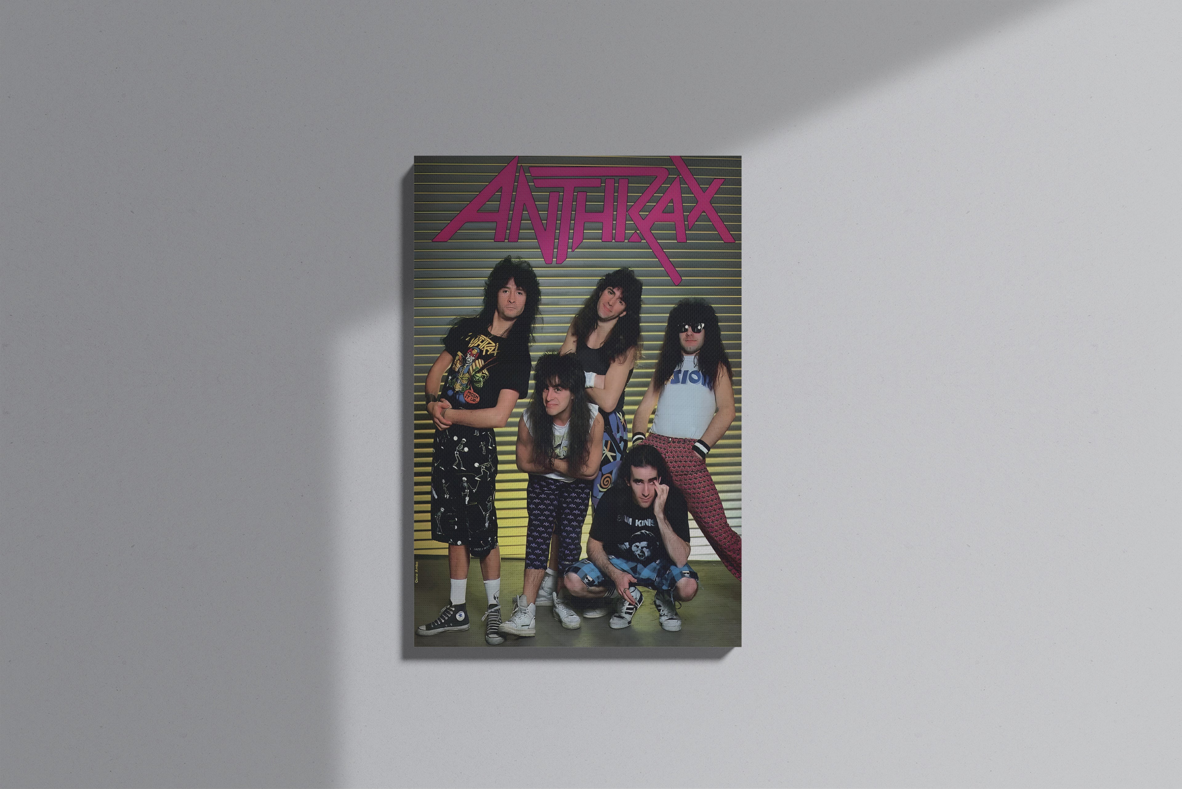GeekCultcha Anthrax Rock Band Premium Canvas Print