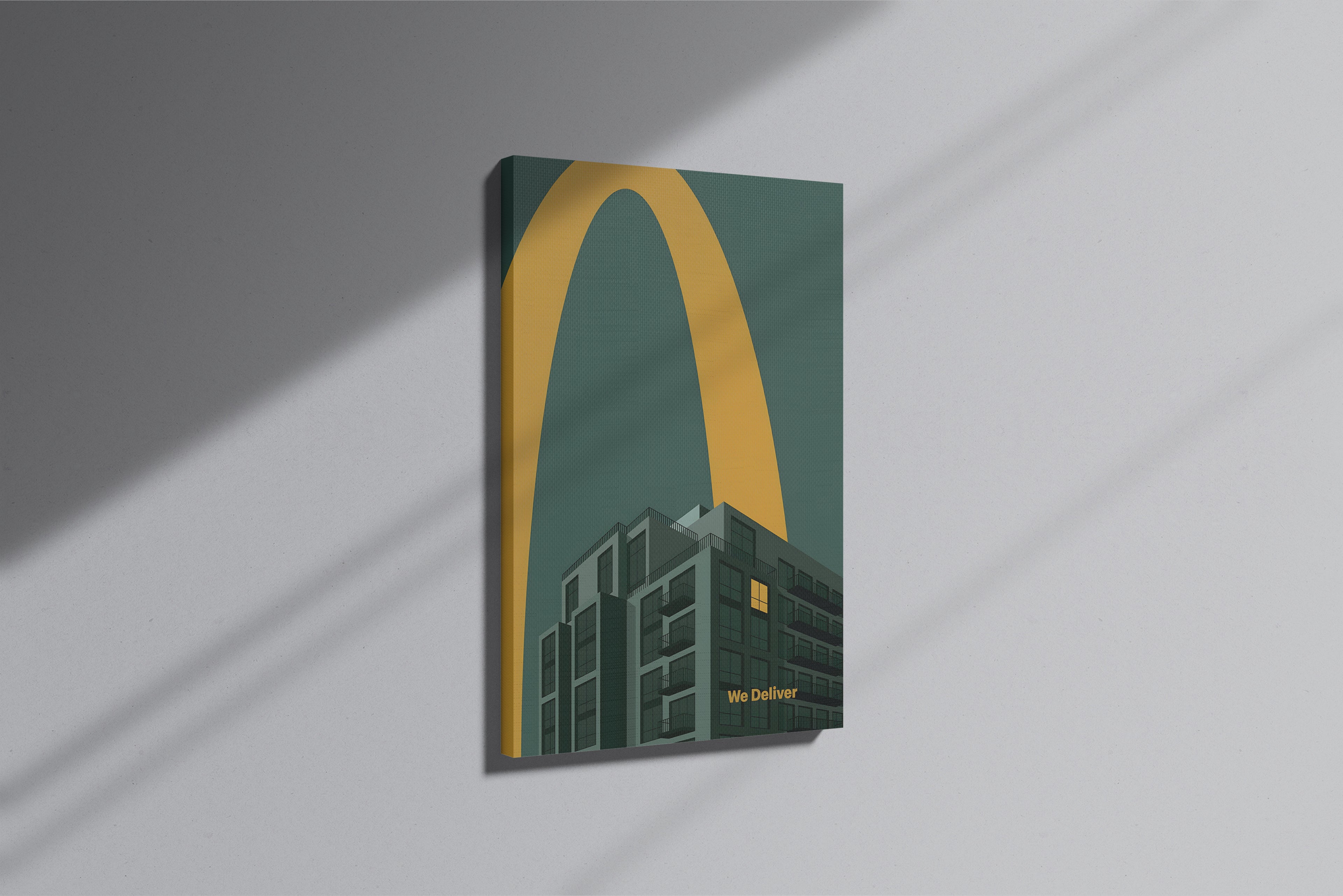 GeekCultcha McDonald's Architectural Themed Premium Canvas Painting