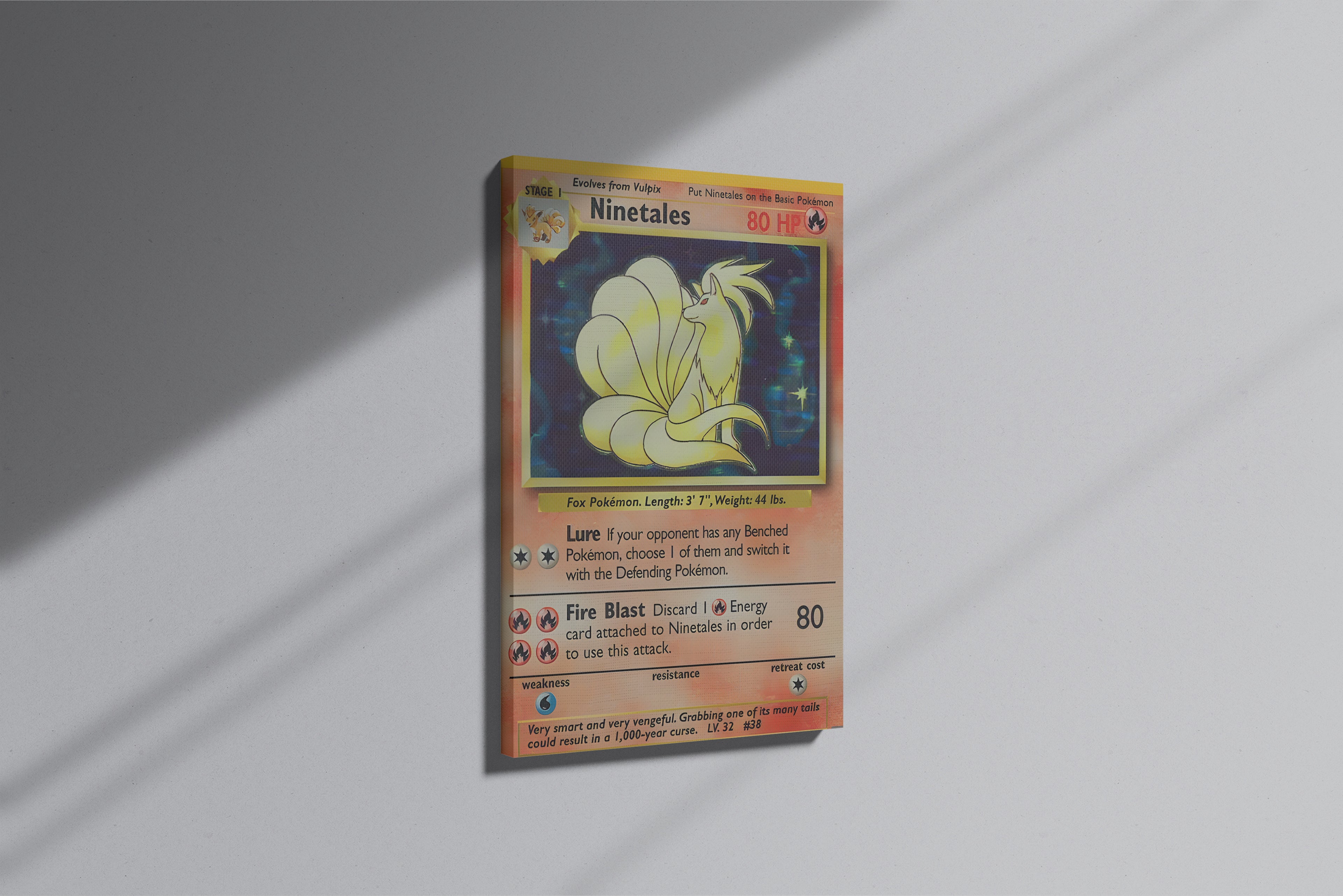 GeekCultcha Pokémon Ninetales Premium Canvas Print