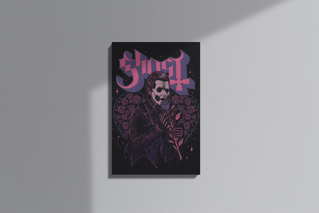 GeekCultcha Ghost Papa Emeritus Premium Canvas Print Gothic