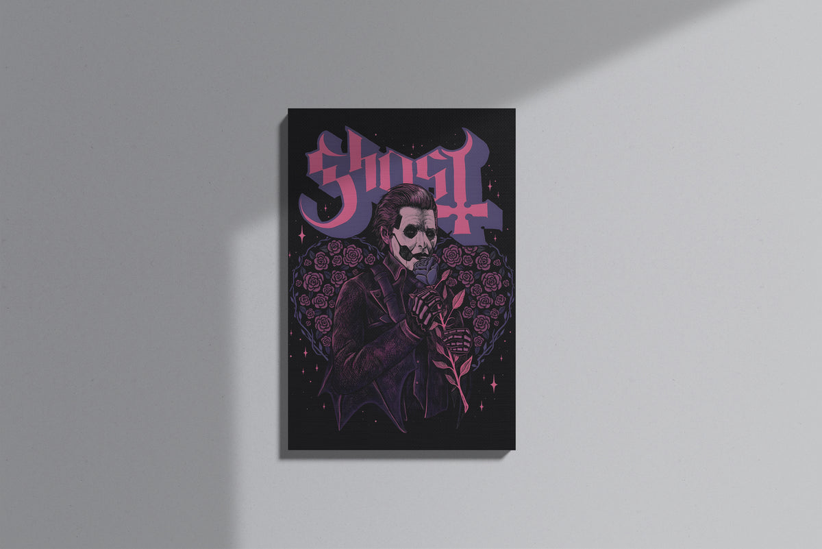 GeekCultcha Ghost Papa Emeritus Premium Canvas Print Gothic