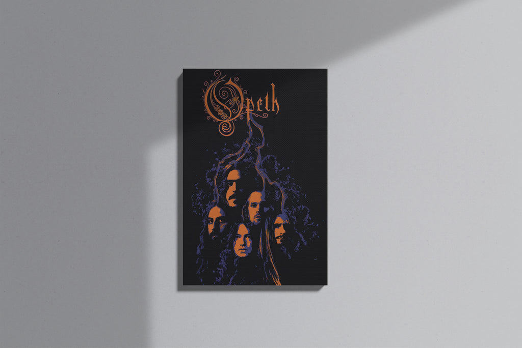 GeekCultcha Opeth Group Member Premium Canvas Painting