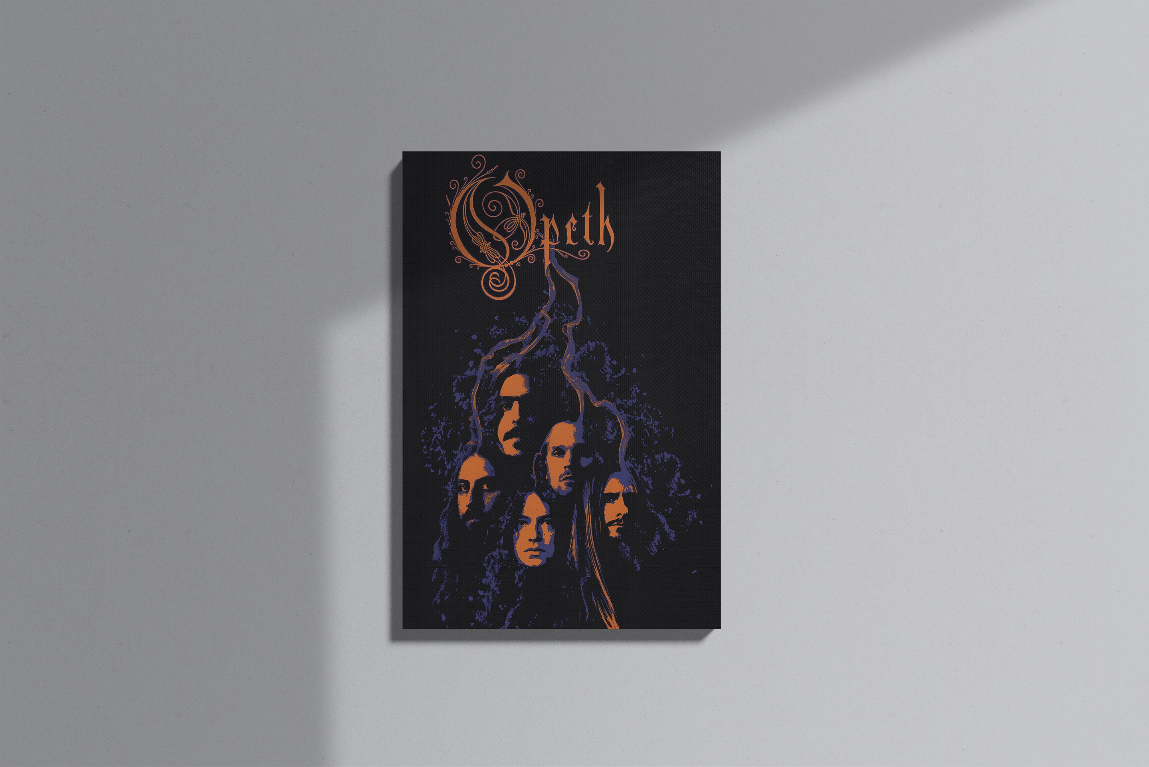 GeekCultcha Opeth Group Member Premium Canvas Painting
