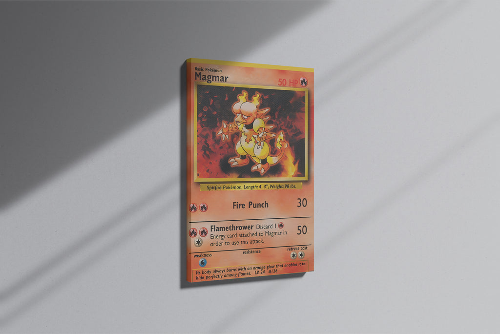 GeekCultcha Pokémon Magmar Premium Canvas Print
