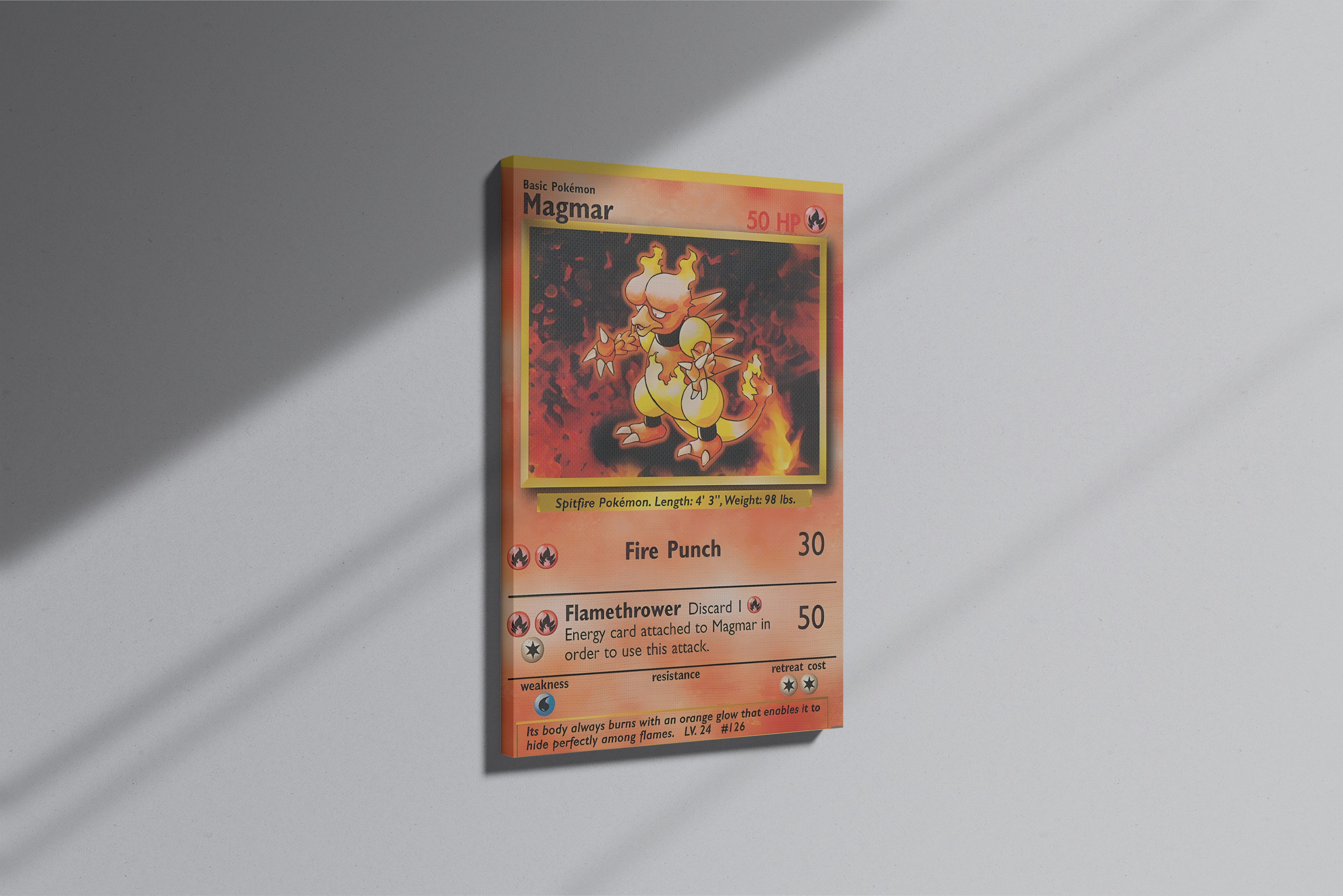 GeekCultcha Pokémon Magmar Premium Canvas Print
