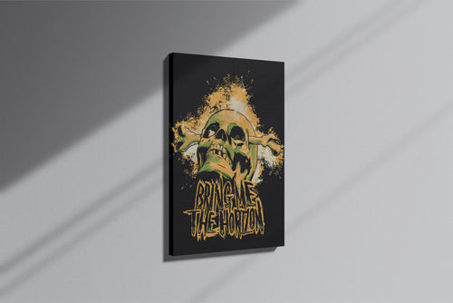 GeekCultcha Bring Me The Horizon Premium Canvas Painting with Skull Design