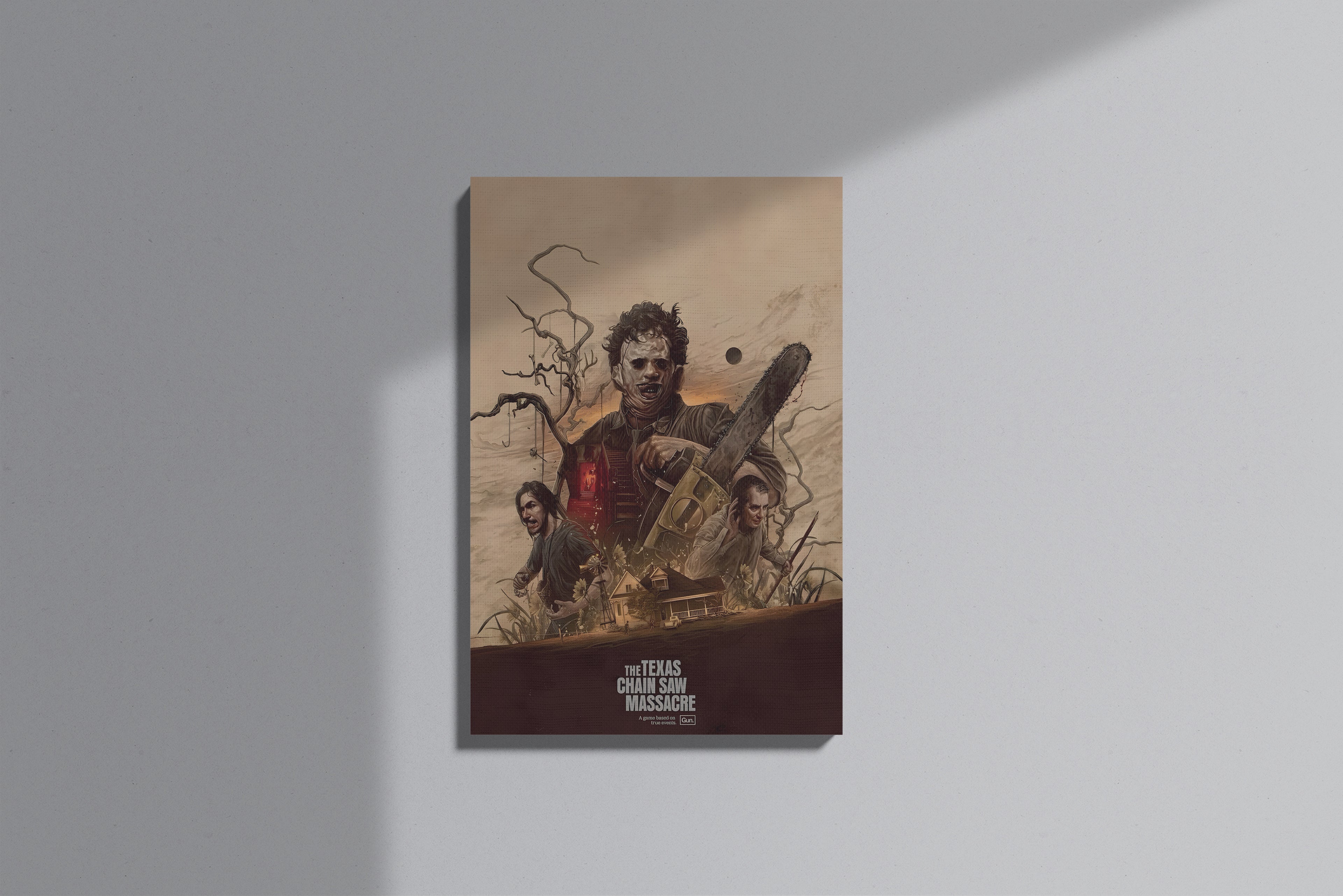 GeekCultcha The Texas Chain Saw Massacre Canvas Painting Horror Theme