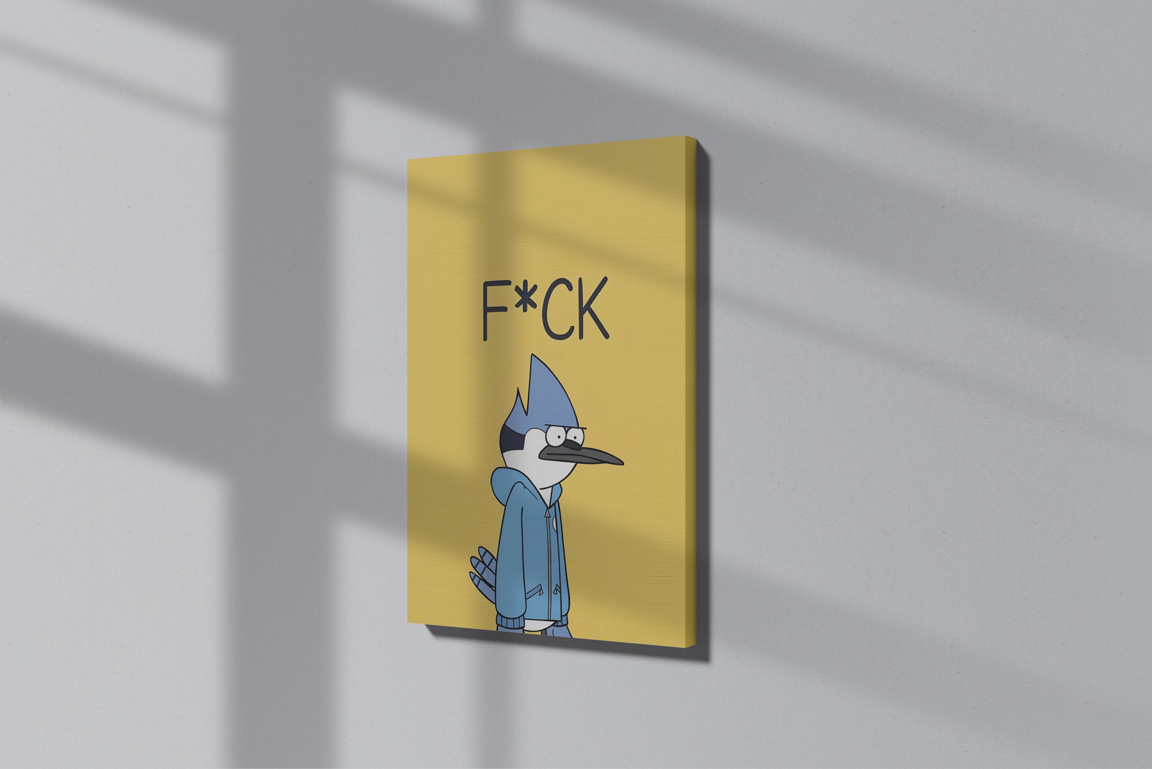 Regular Show Mordecai Themed Premium Canvas Painting