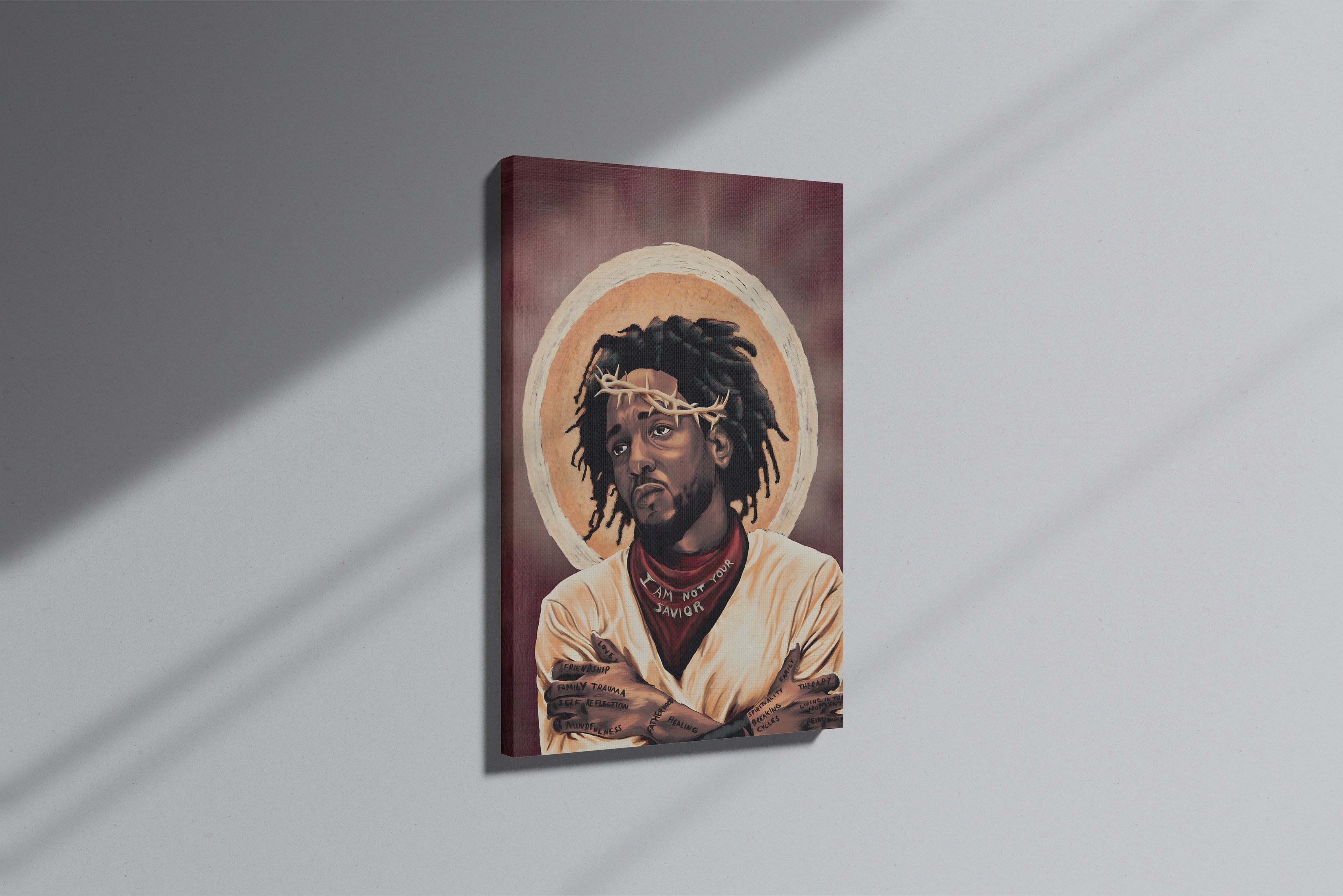 GeekCultcha Kendrick Lamar Premium Art-Themed Canvas Painting