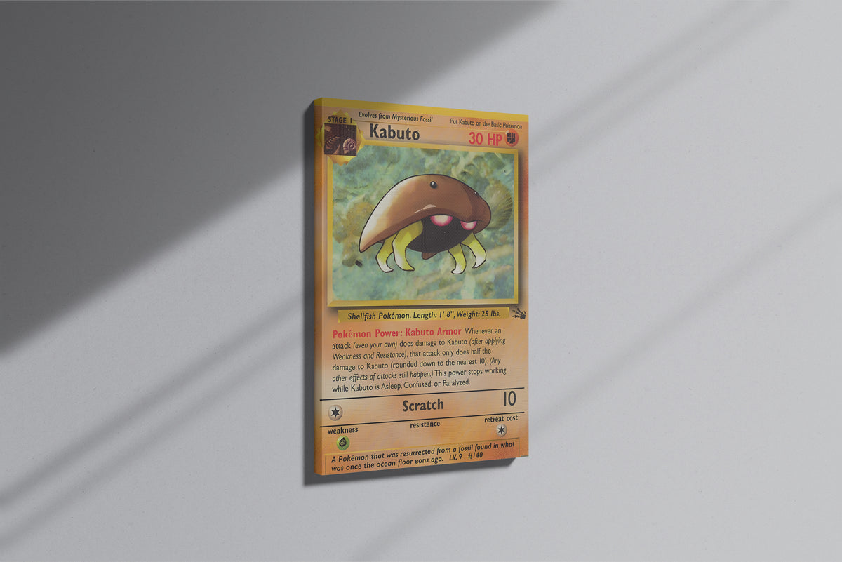 GeekCultcha Pokémon Kabuto Premium Canvas Print